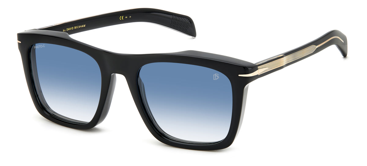 David Beckham Sunglasses DB 7000/S Black/ Blue Lens