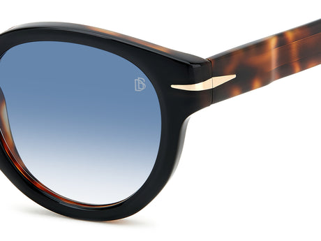 David Beckham DB 7041/S Black Havana/ Blue Lens