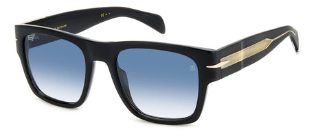 David Beckham Sunglasses DB 7000/S BOLD Black/ Blue Shaded