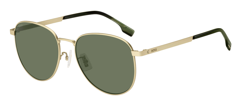 BOSS 1536/F/S Matte Gold/ Green