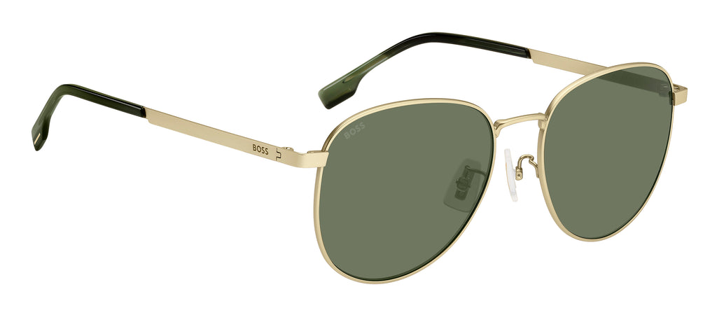 BOSS 1536/F/S Matte Gold/ Green