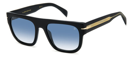 David Beckham Sunglasses DB 7044/S Black/ Blue Lens