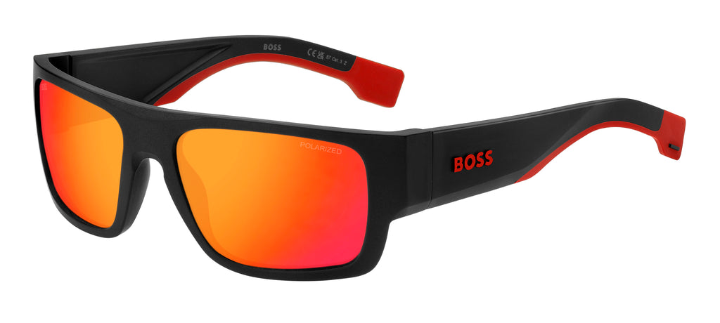 Hugo Boss BOSS 1498/S Matte Black Red/ Red Multilayer Polarized Highcontr Oleo