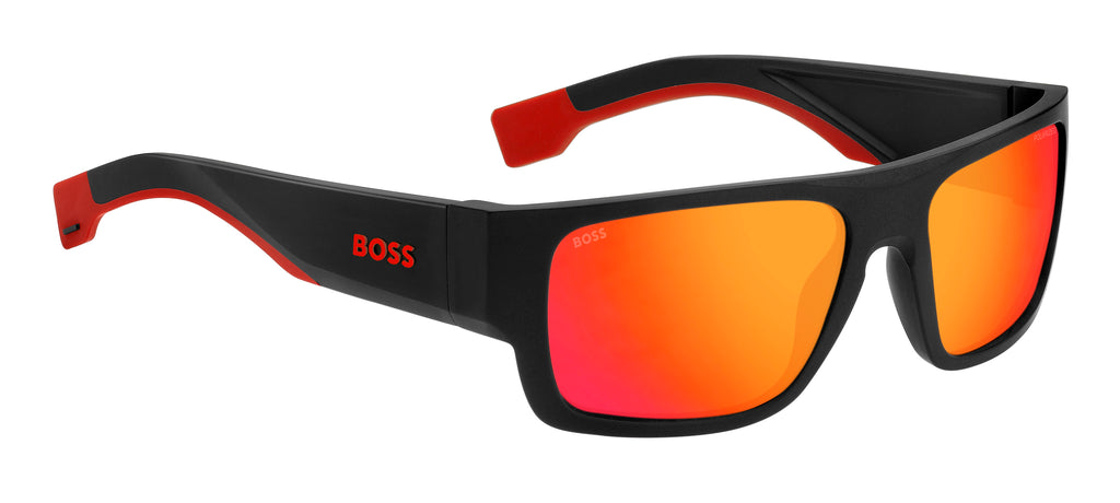 Hugo Boss BOSS 1498/S Matte Black Red/ Red Multilayer Polarized Highcontr Oleo