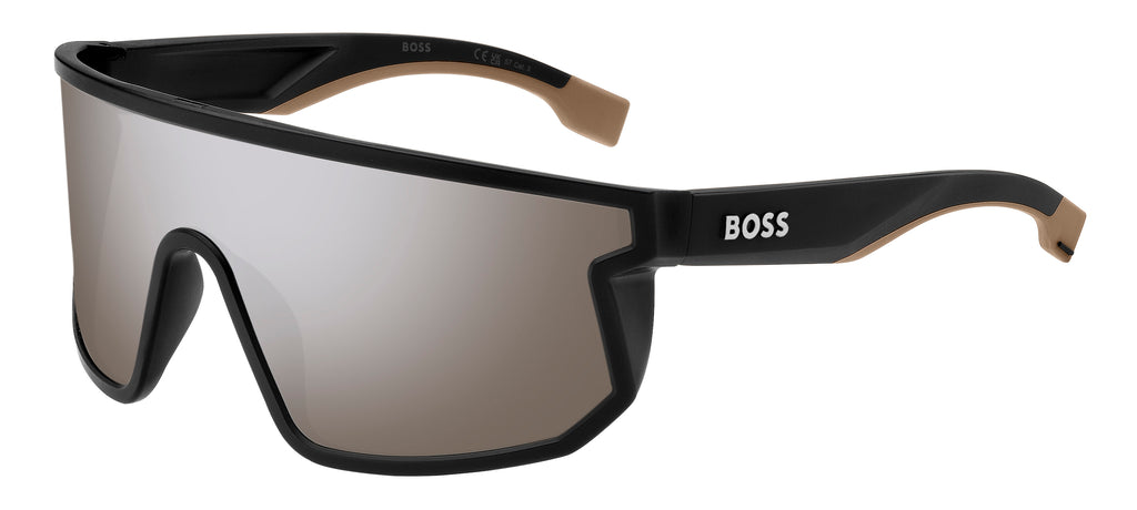 BOSS 1499/S Matte Black Beige/ Silver Mirror Hightcontrat