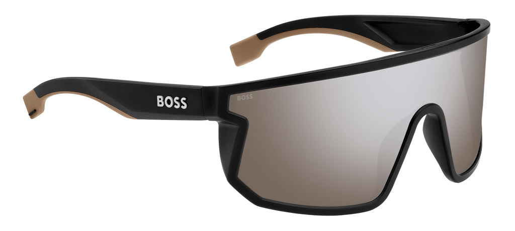 BOSS 1499/S Matte Black Beige/ Silver Mirror Hightcontrat