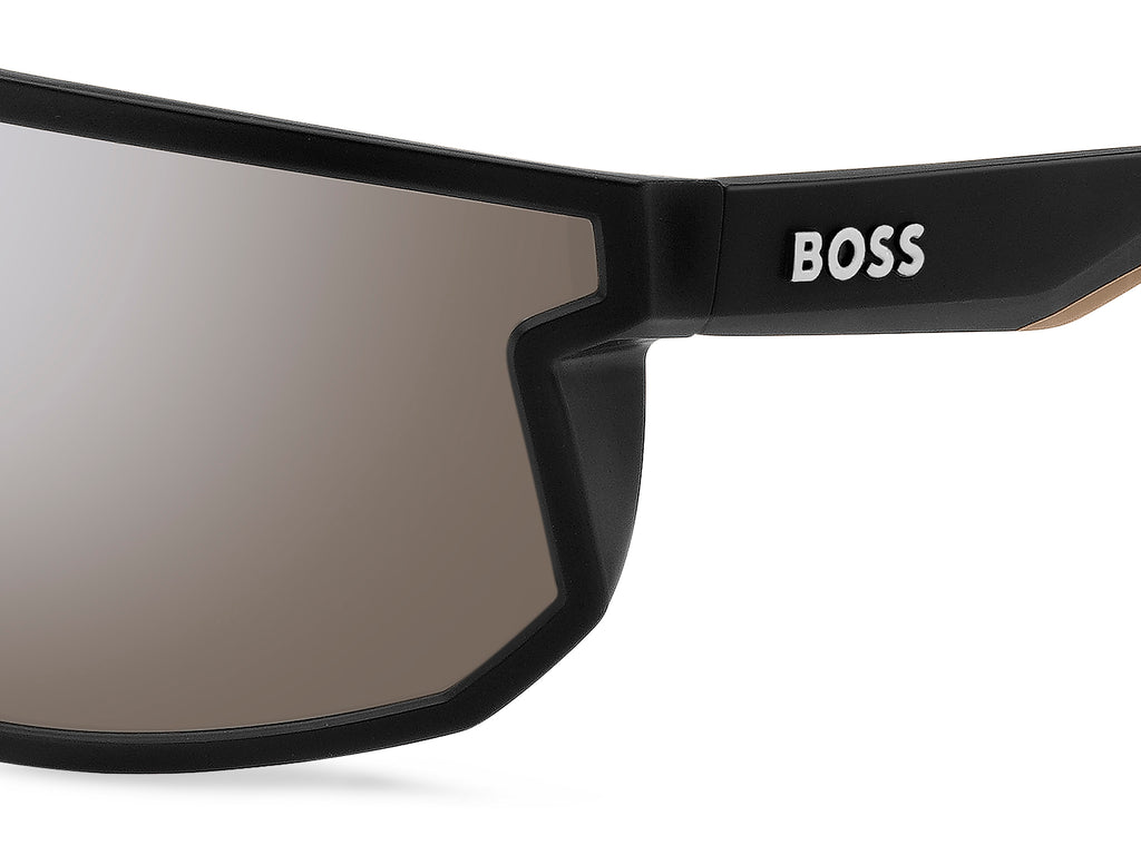 BOSS 1499/S Matte Black Beige/ Silver Mirror Hightcontrat