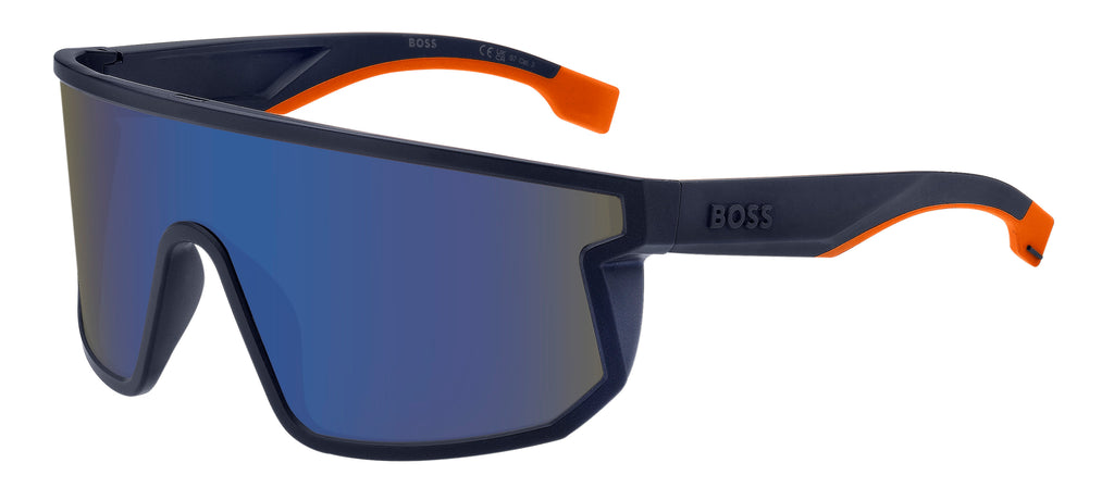 BOSS 1499/S Matt Blue Orange/ Blue Mirror Hight Contrast