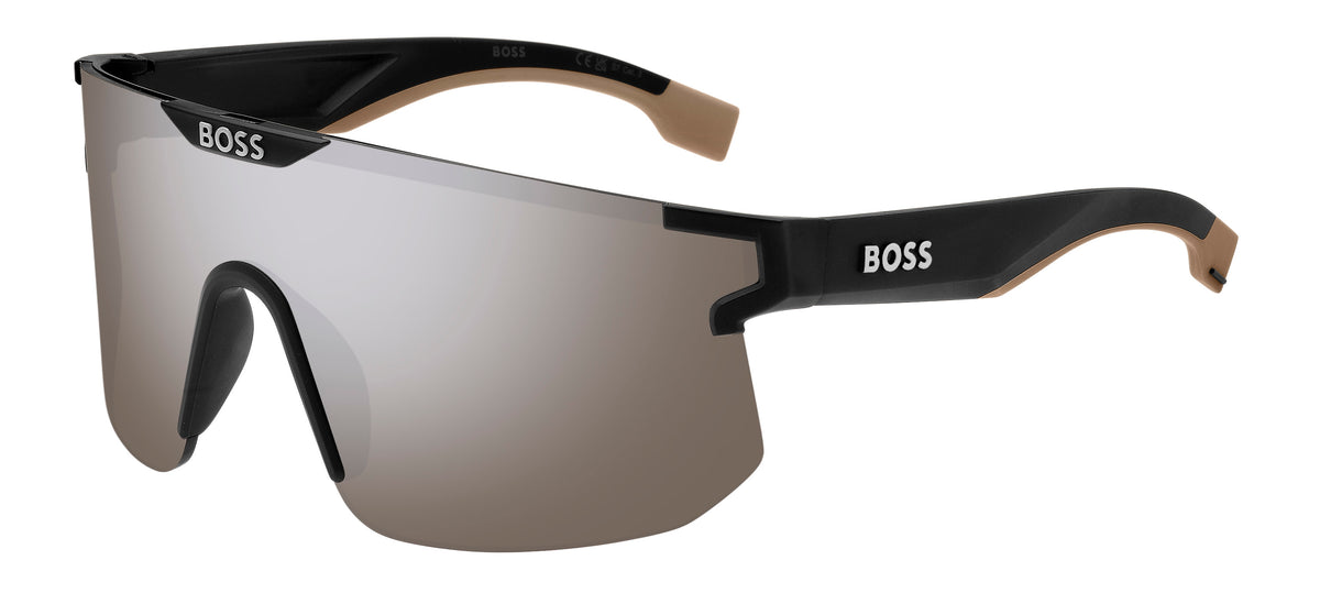 BOSS 1500/S Matte Black Beige/ Silver Mirror Hightcontrat