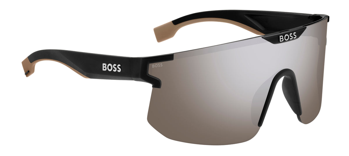 BOSS 1500/S Matte Black Beige/ Silver Mirror Hightcontrat
