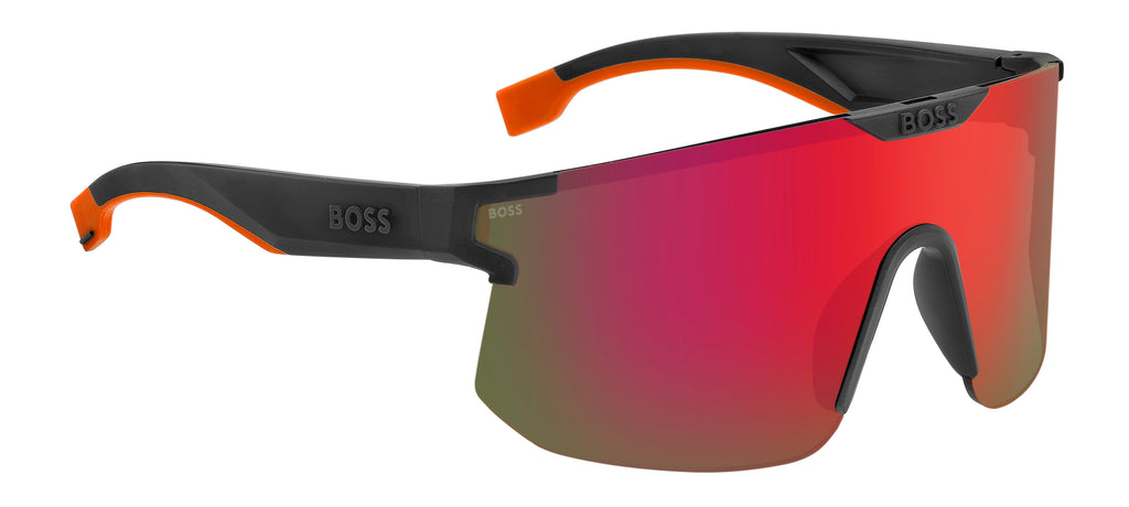BOSS 1500/S Matte Grey Orange/ Red Multlayer Highcontrast
