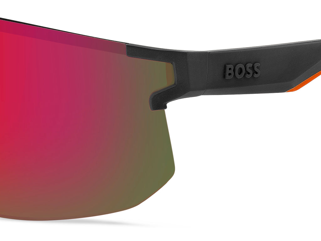 BOSS 1500/S Matte Grey Orange/ Red Multlayer Highcontrast