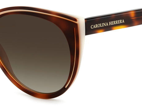 Carolina Herrera HER 0142/S Havana White/ Brown Shaded Lens
