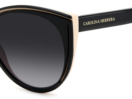 Carolina Herrera HER 0142/S Black Nude/ Dark Grey Shaded Lens