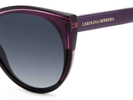 Carolina Herrera HER 0142/S Glitter Violet/ Dark Grey Shaded Lens