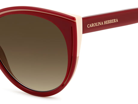 Carolina Herrera HER 0142/S Burgundy Beige/ Brown Shaded Lens