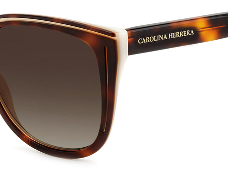 Carolina Herrera HER 0144/S Havana White/ Brown Shaded Lens