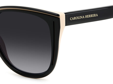 Carolina Herrera HER 0144/S Black Nude/ Dark Grey Shaded Lens