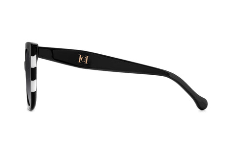 Carolina Herrera HER 0128/S Black White/ Dark Grey Shaded Lens