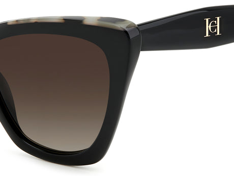 Carolina Herrera HER 0129/S Black Havana/ Brown Shaded Lens