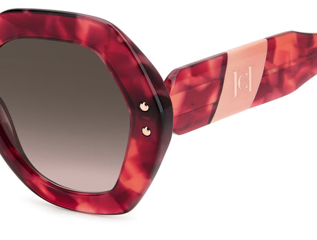 Carolina Herrera HER 0126/S Burgundy Havana/ Brown Shaded Lens