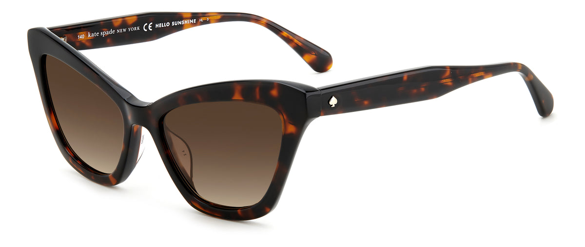Kate Spade Amelie/G/S 206090 Havana/ Brown Shaded