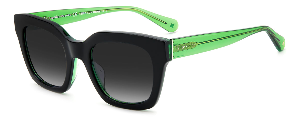 Kate Spade Camryn/S 206099 Black Green/ Dark Grey Shaded