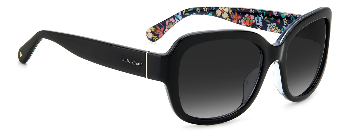 Kate Spade Layne/S 206096 Black/ Dark Grey Shaded