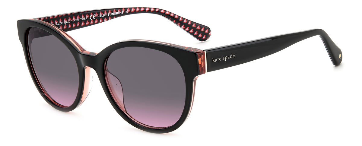 Kate Spade Nathalie/G/S 206116 Black/ Grey Fuchsia