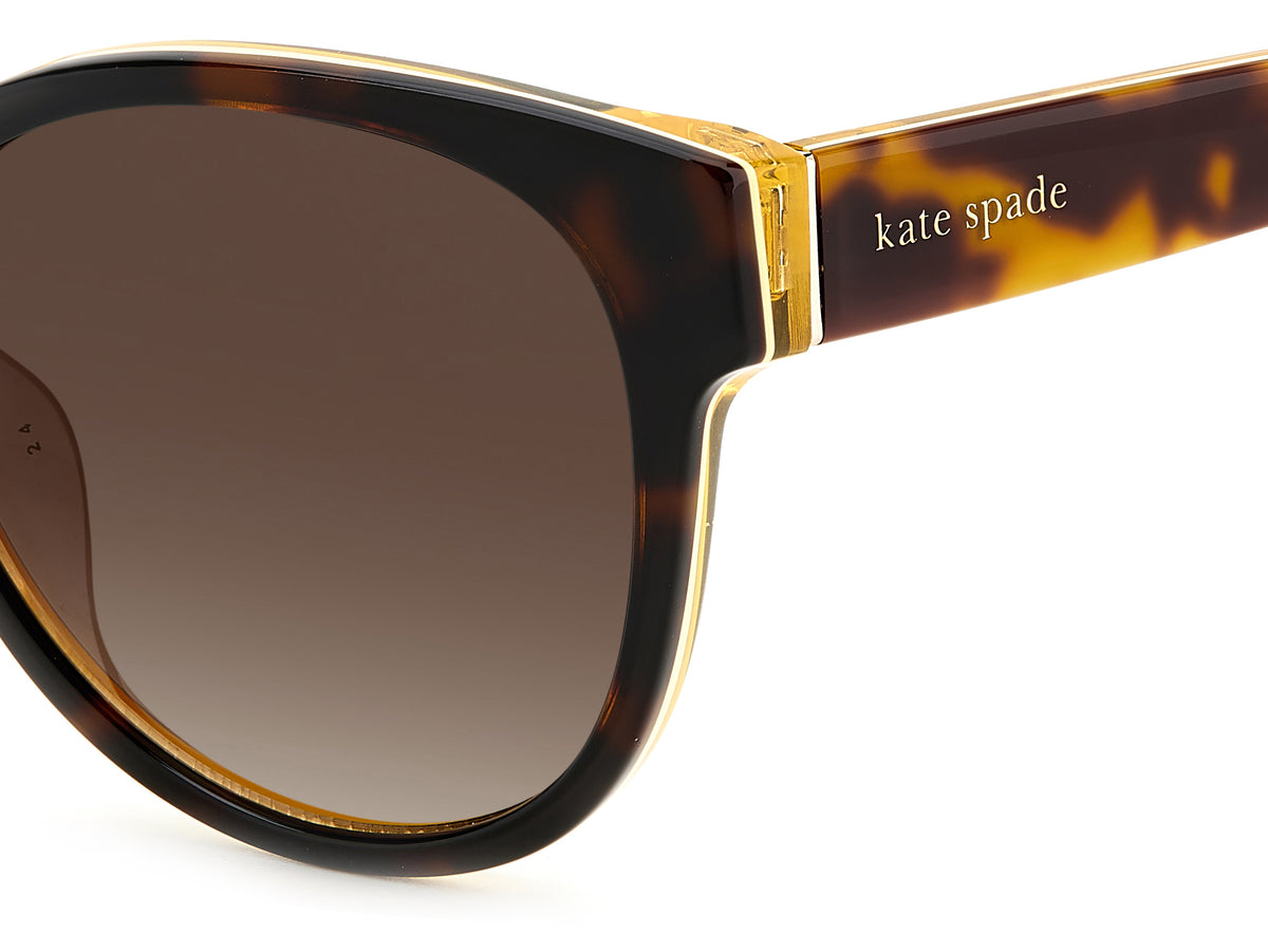 Kate Spade Nathalie/G/S 206116 Havana Yellow/ Brown Shaded