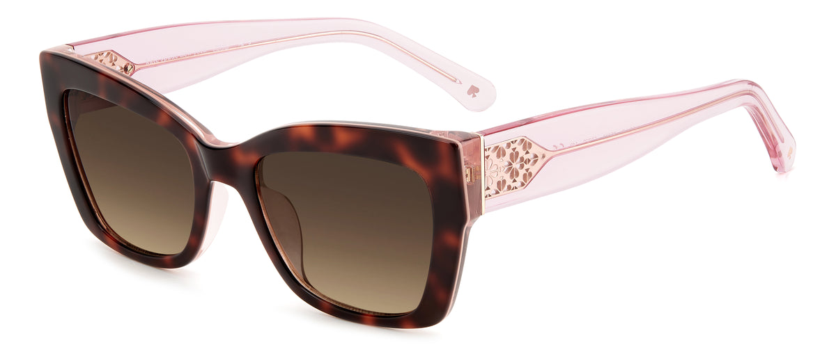 Kate Spade Valeria/S 206100 Havana Pink/ Brown Shaded