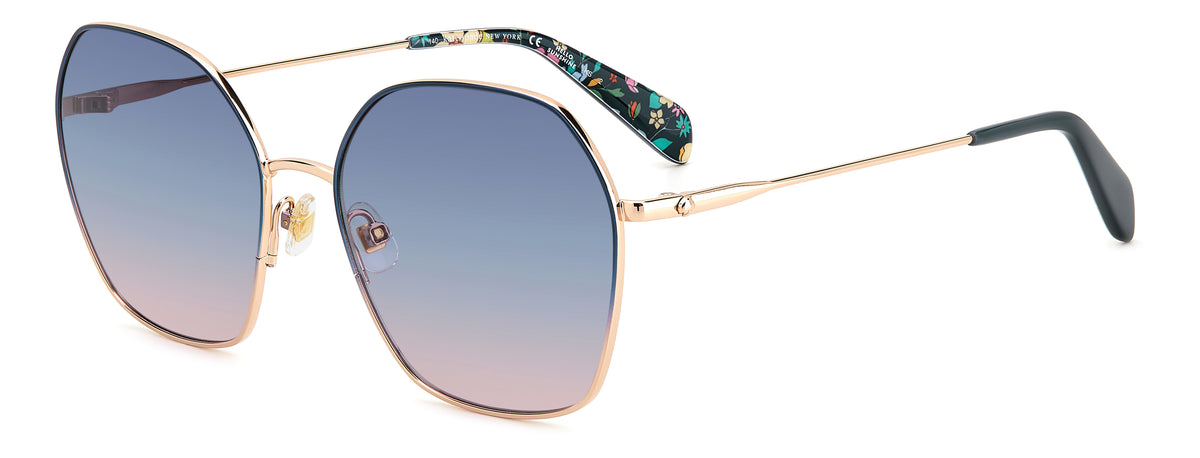 Kate Spade Kenna/G/S 206101 Blue Pattern/ Blue Doubleshade Peach
