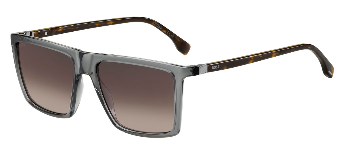 BOSS 1490/S Grey Havana Dark Ruthenium/ Brown Shaded