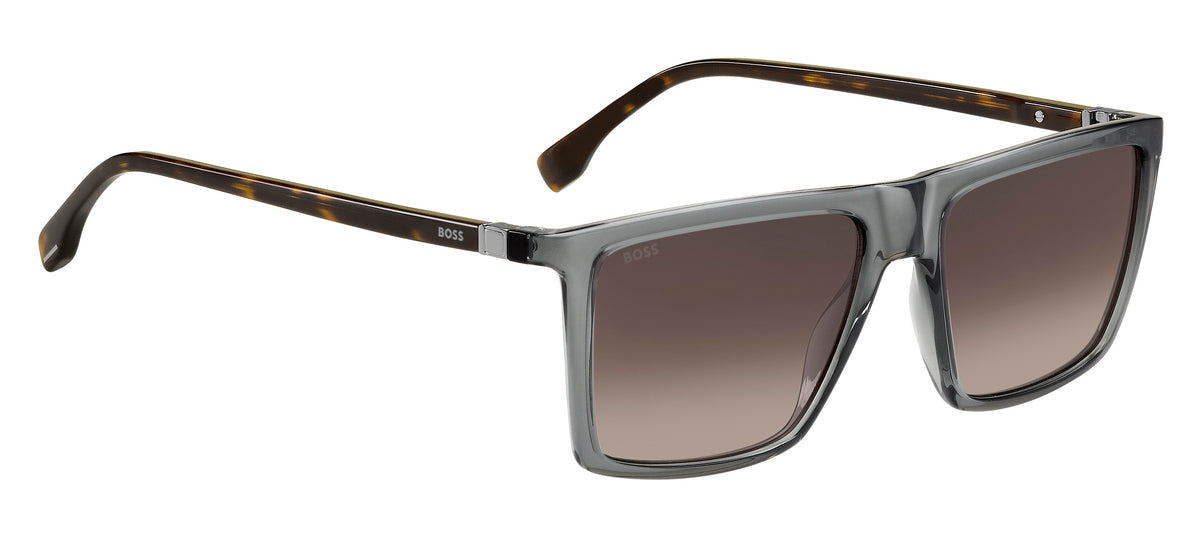 BOSS 1490/S Grey Havana Dark Ruthenium/ Brown Shaded
