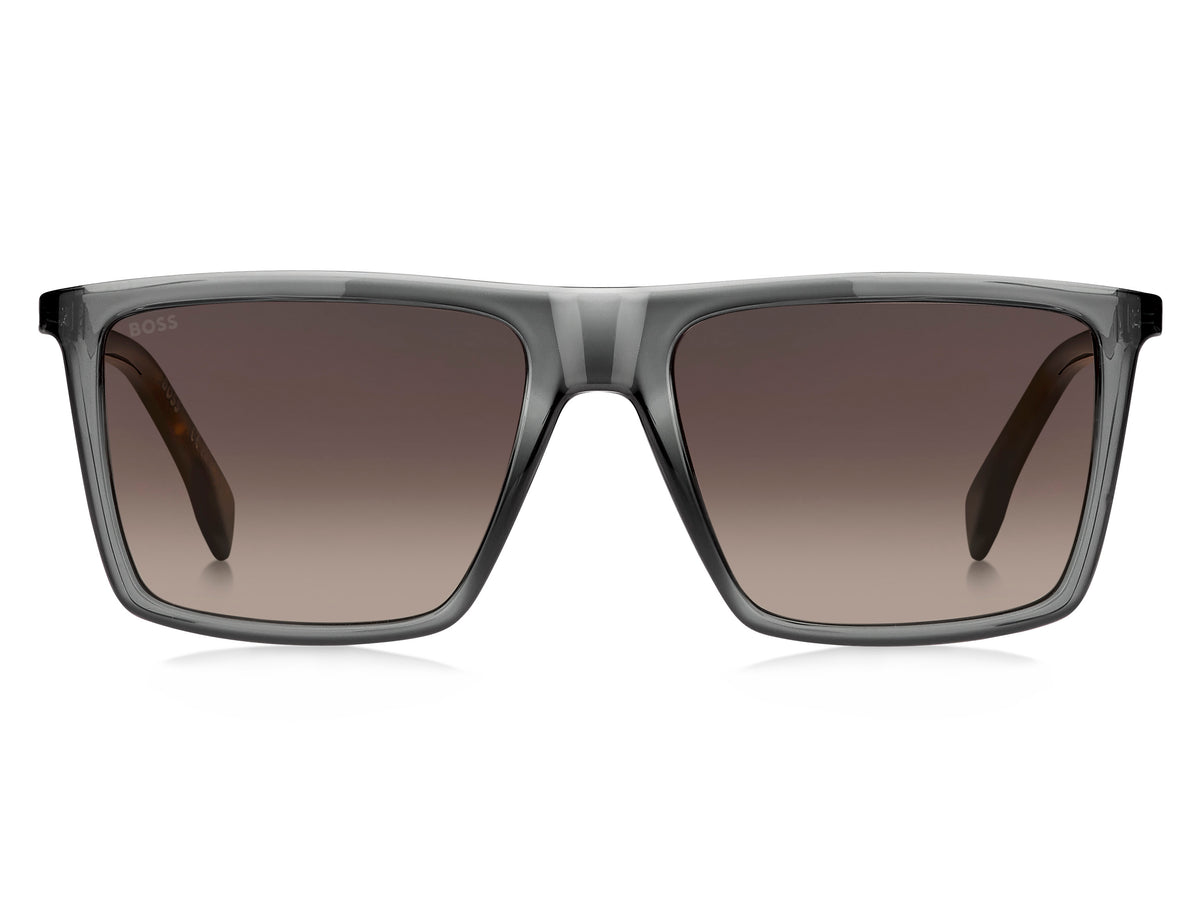 BOSS 1490/S Grey Havana Dark Ruthenium/ Brown Shaded