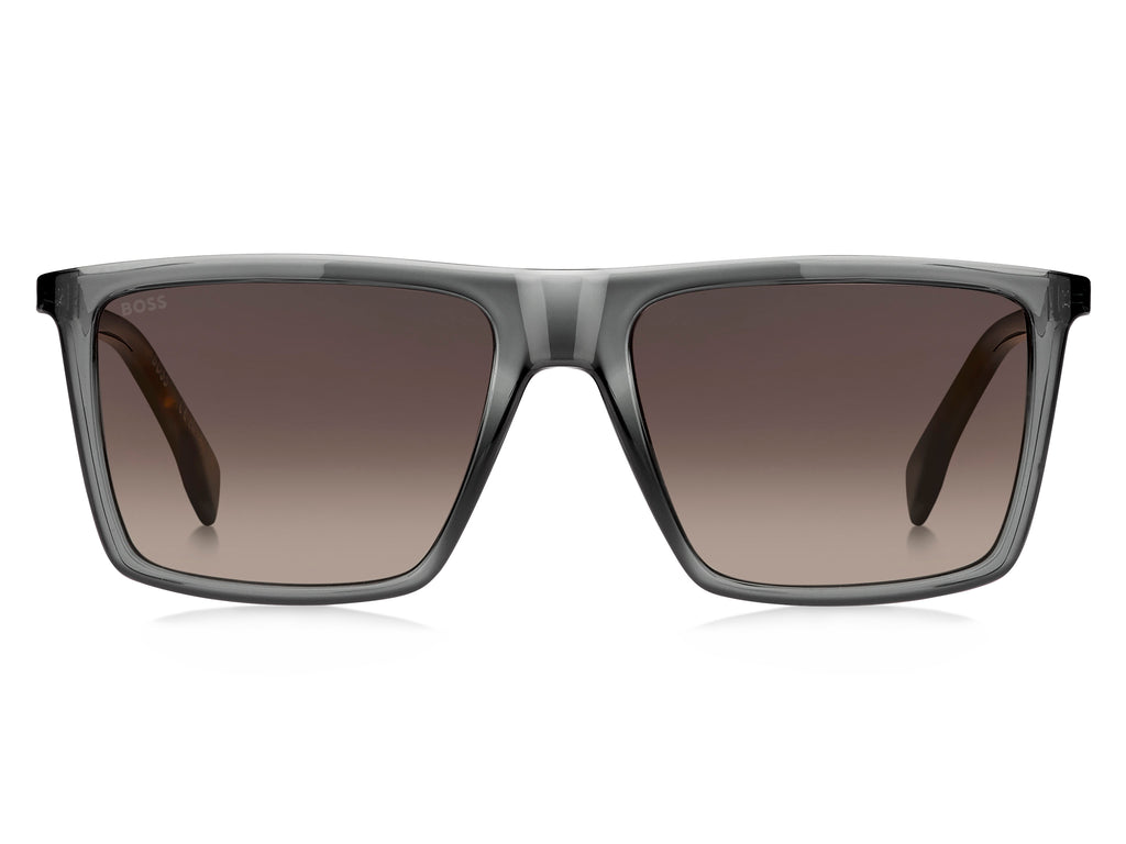 BOSS 1490/S Grey Havana Dark Ruthenium/ Brown Shaded