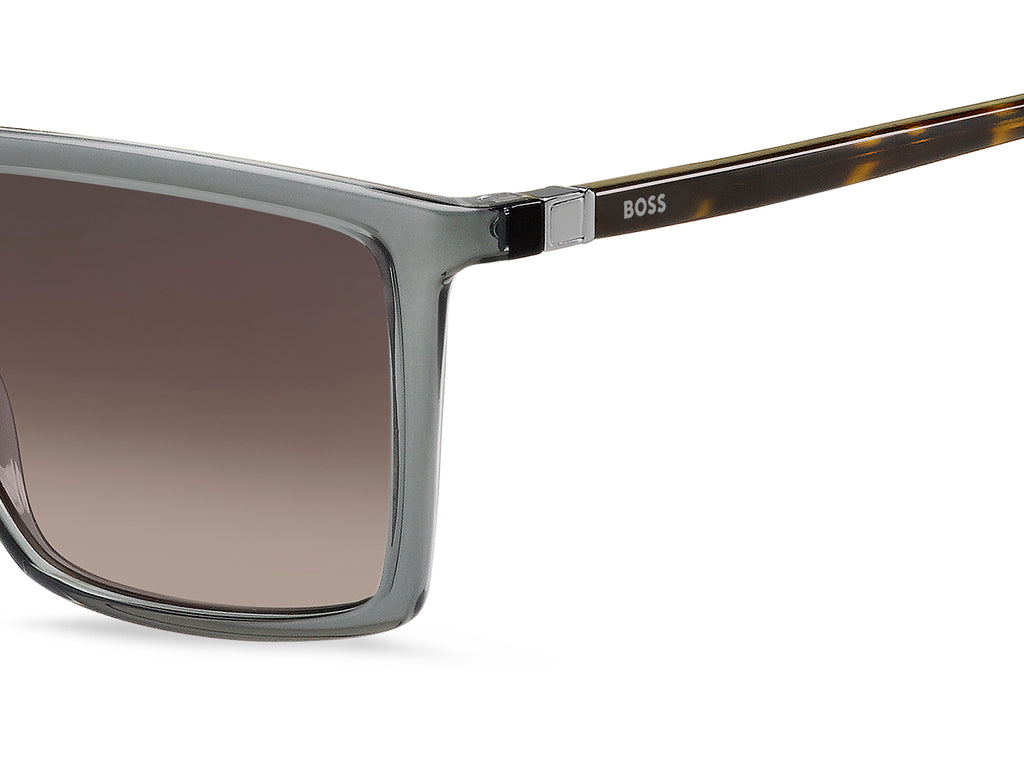 BOSS 1490/S Grey Havana Dark Ruthenium/ Brown Shaded