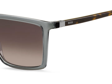 BOSS 1490/S Grey Havana Dark Ruthenium/ Brown Shaded