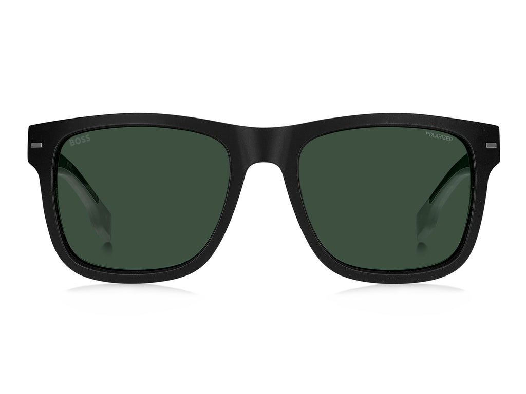 Hugo Boss BOSS 1496/S Matte Black Grey/ Green Polarized High Contrast Oleophobic