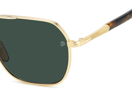 David Beckham DB 1128/G/S Gold Havana/ Green Lens