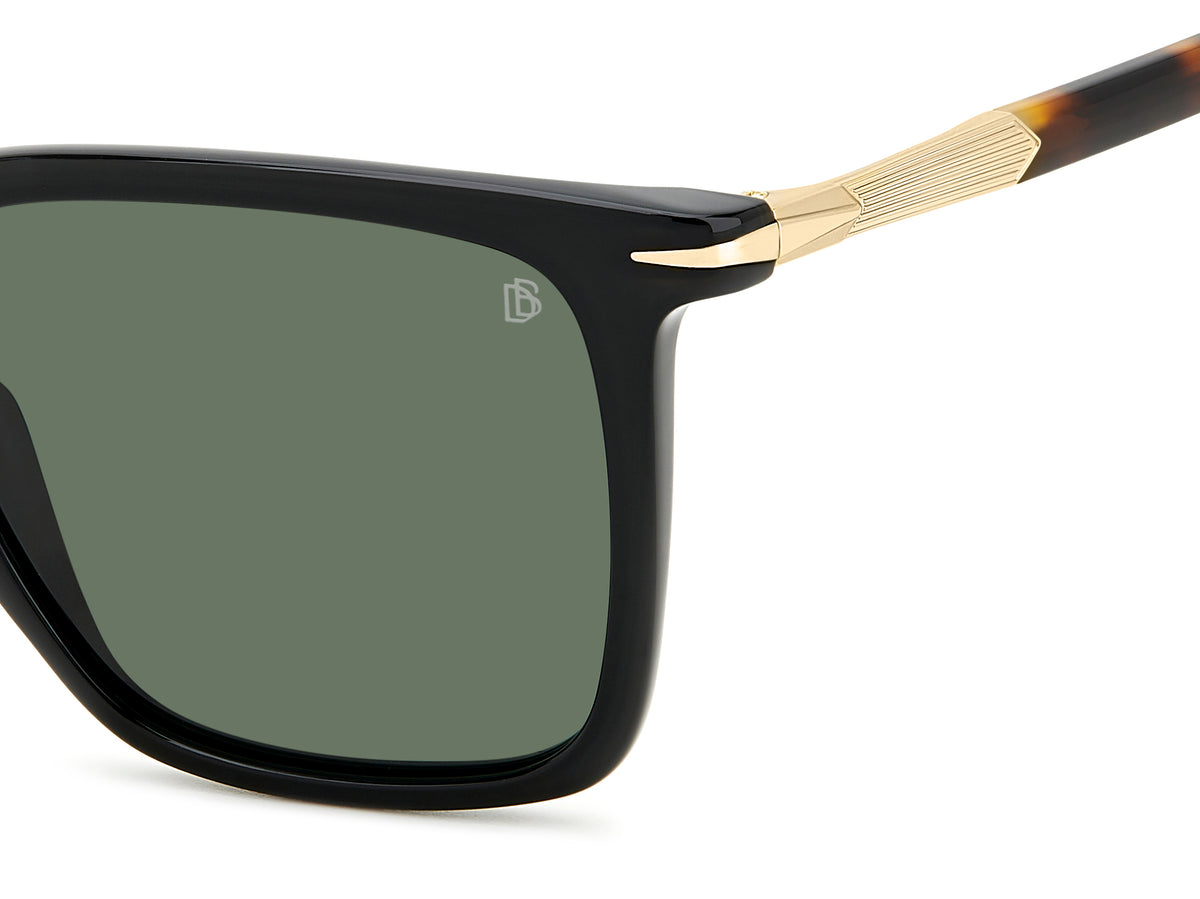 David Beckham DB 1130/S Black Havana/ Green Lens