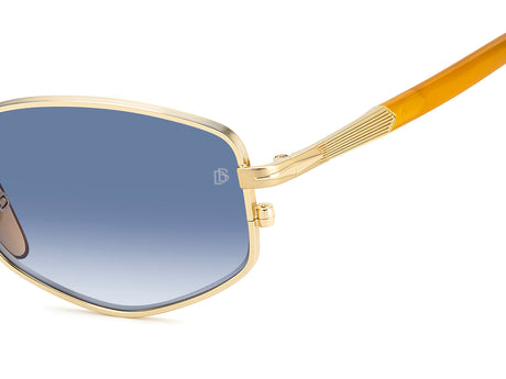David Beckham DB 1129/S Gold Horn/ Blue Lens