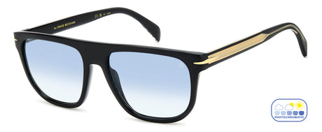 David Beckham Sunglasses DB 7111/S Black/ Blue Lens