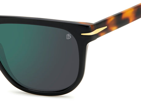 David Beckham DB 7111/S Black Havana/ Green Lens