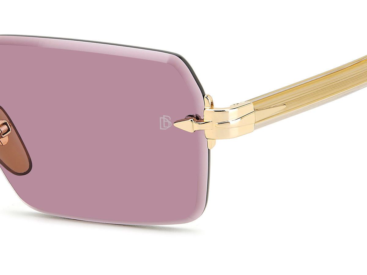 David Beckham DB 7109/S Gold Crystal/ Purple Lens