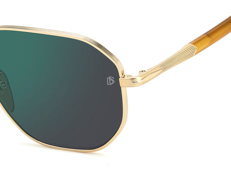 David Beckham DB 1132/F/S Gold Horn/ Green Lens