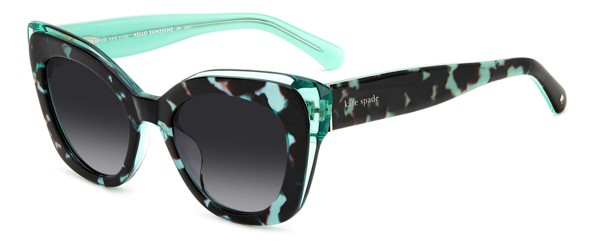 Kate Spade Marigold/S 206242 Green Havana/ Dark Grey Shaded