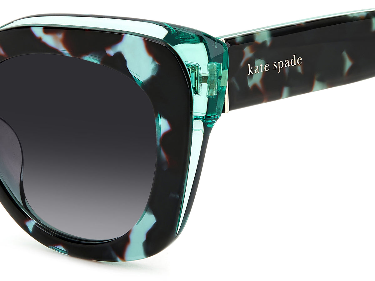 Kate Spade Marigold/S 206242 Green Havana/ Dark Grey Shaded