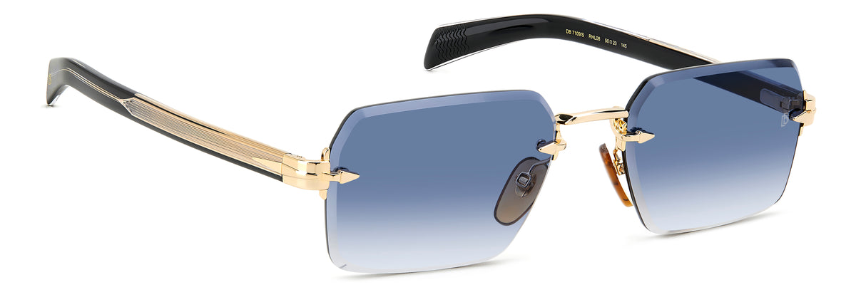 David Beckham 7109/S-56-RHL GOLD BLACK 08 MS BLUE SF