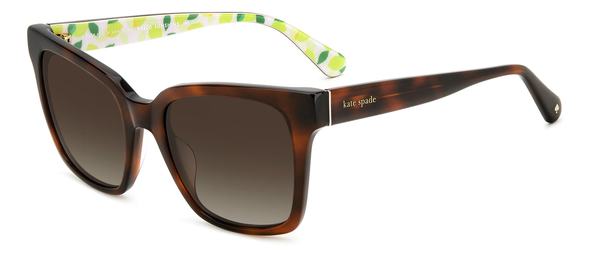 Kate Spade Harlow/G/S 206243 Havana/ Brown Shaded